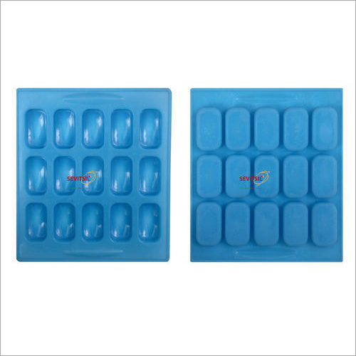 Silicone Rubber Soap Mold 30 gm Rectangular 15 Cavities