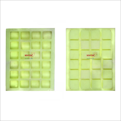 Silicone Rubber Soap Mold 25gms Square 24 Cavities