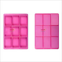 Silicone Rubber Soap Mold 125 gms Rectangle 9 Cavities