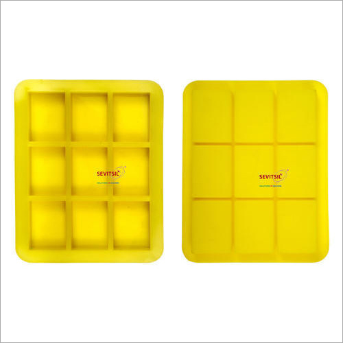 Silicone Rubber Soap Mold 100gms Rectangle 9 Cavities