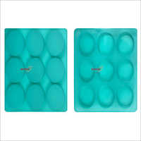 Silicone Rubber Soap Mold 125gms Oval Shape 9 Cavities