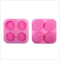 Silicone Rubber Mold 70gm Blooming Rose 4 Cavities