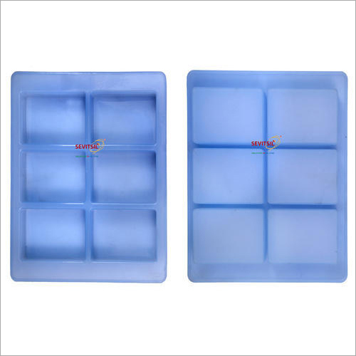 Silicone Rubber Soap Mold 150 gm - Rectangle - 6 Cavities