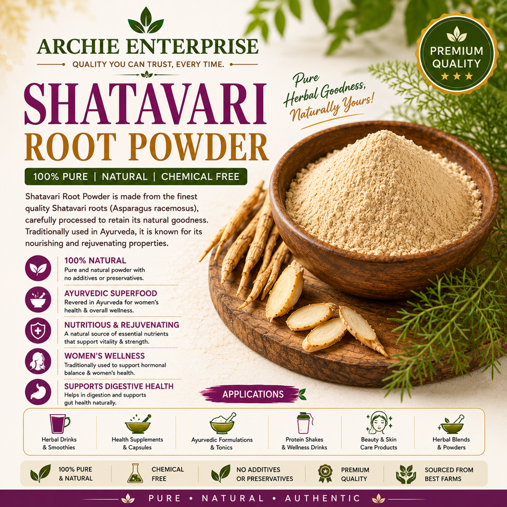Shatavari Powder (Asparagus Racemosus) - Pack Size: 25