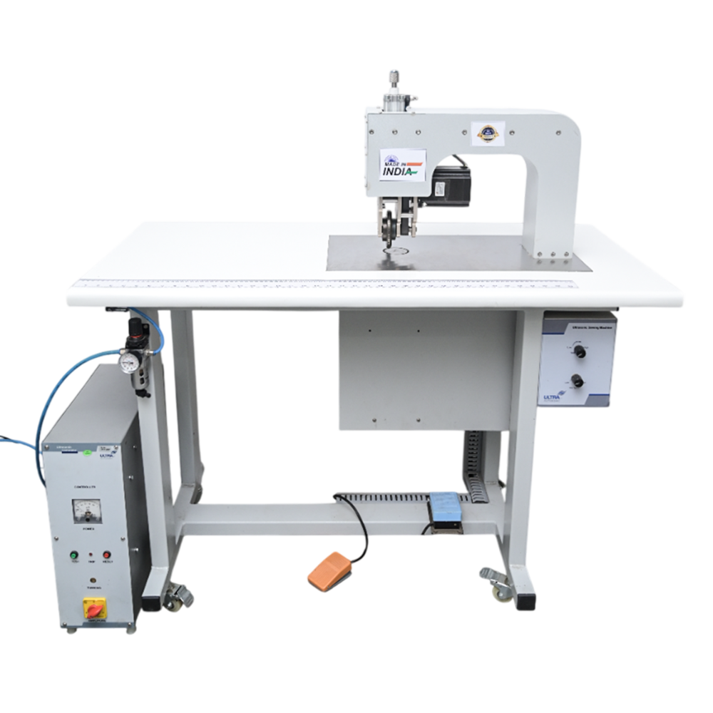 Ultrasonic Sewing Machine - 1000W & 1500W Power, 20kHz Frequency | Mild Steel, 1193x605x1267 mm Dimensions, Ideal for Medical and Textile Applications