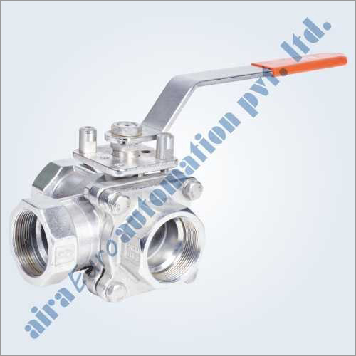 Casting C Way 3 Way Floating Ball Valve Screwed & Flanged