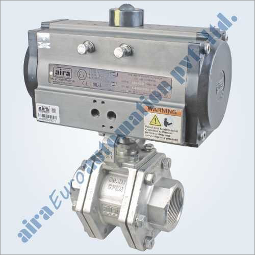 Pneumatic 3 PC Metal To Metal Ball Valve