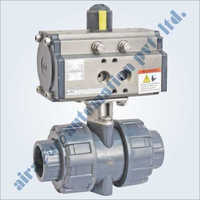 Pneumatic Upvc 2 Way Ball Valve - Size 1/2" To 4" (15 Mm To 100 Mm), Nsf Listed Material, Socket Weld & Screwed Joint, Temperature Up To 80â°c, True Union Design