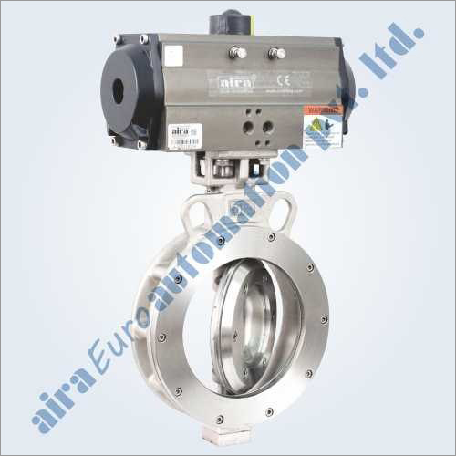 Pneumatic Triple Eccentric Off Set Disc Wafer Type Butterfly Valve