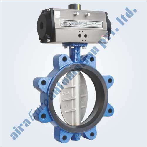 Pneumatic Rubber Lined Butterfly Valve Lug Type