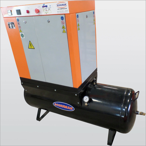 10 HP Screw Tank Mounted Compressor