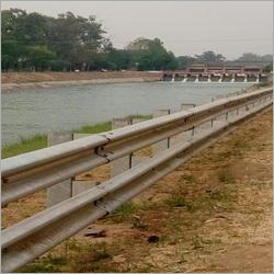 Single Side Double Beam Crash Barrier