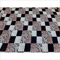 Check Polyester Bed Sheet