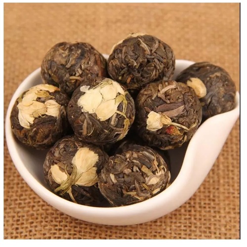 Top Quality Dragon Pearl Tea Gift Packing Jasmine Puer Tea Ball