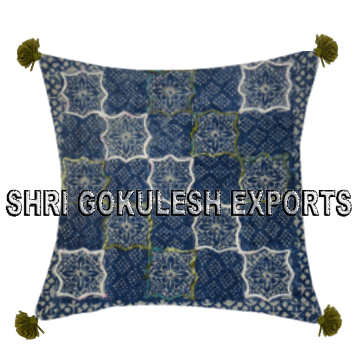 Elegant Stylish Living Room Designer Cotton  Cushion Covers With Tassels