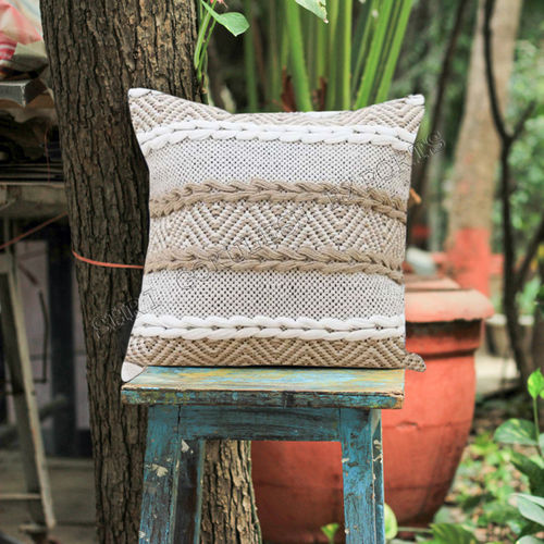 Decorative New Designer Stylish Cotton Cushion Covers With Beautiful Fringes