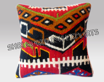 Geometric Handmade Designer 100% Jute Cushion Covers