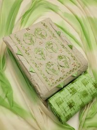 Khadi Cotton Dress Material Suit