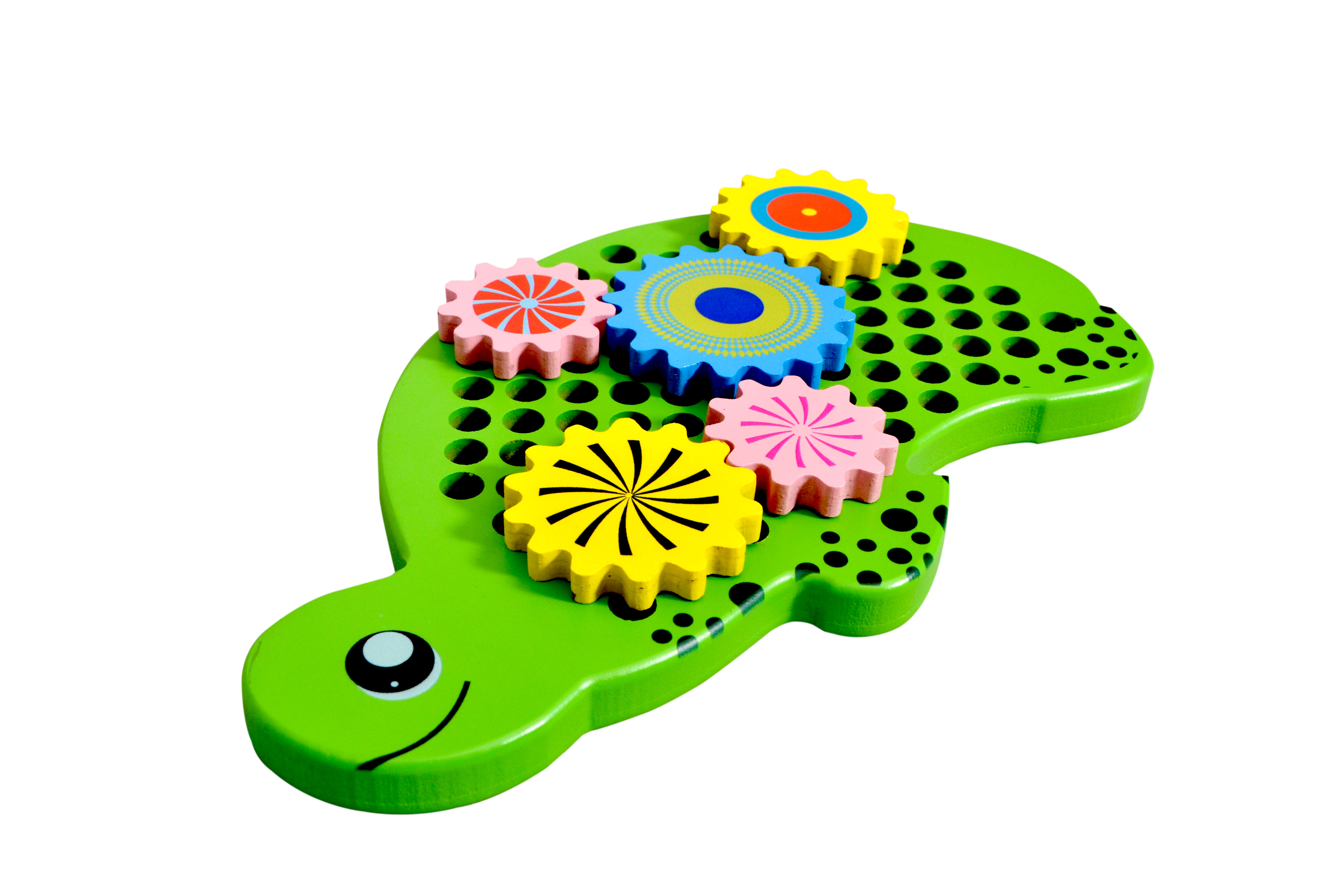 Kidken Tortoise Gear Toy / Wooden Gear Toy / Gear Mechanism Toy
