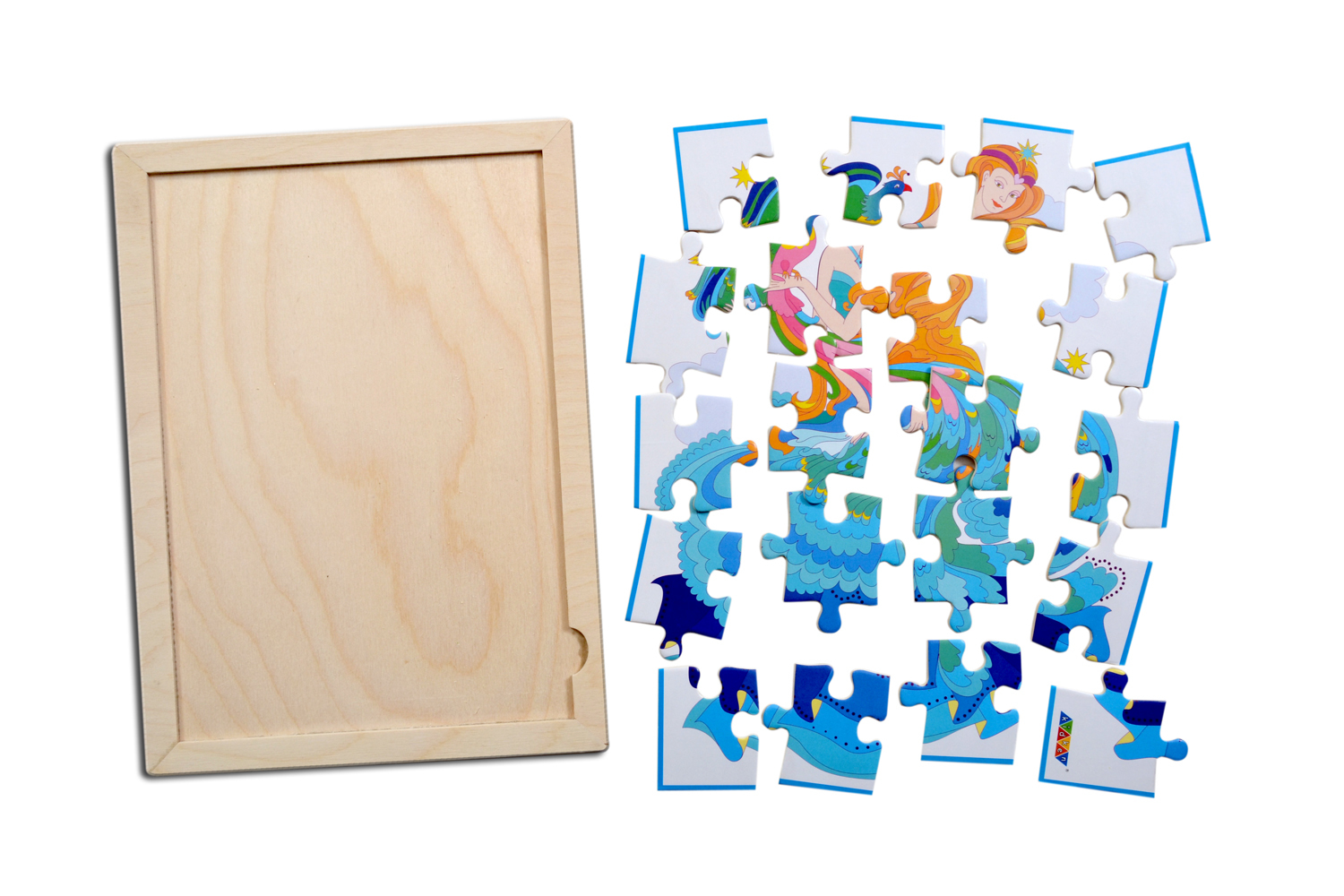 Kidken Queen Jigsaw Puzzle with colouring sheet