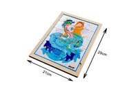 Kidken Queen Jigsaw Puzzle with colouring sheet