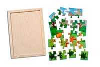 Kidken Kangaroo Family Jigsaw Puzzle with colouring sheet