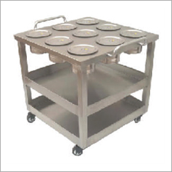 Hotel Kitchen Equipment Ss Masala Table - Trolly