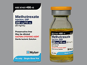 Methotrexate Inj Ph Level: 3-5