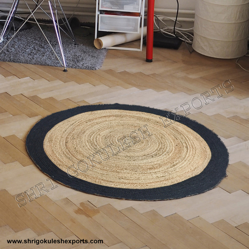 Indian Handmade 100% Braided Jute Carpets for Decoration