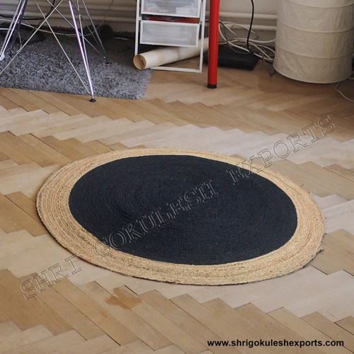 Modern Design Indian Handmade Braided Jute Carpets