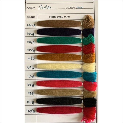 Acrylic Dyed Yarn - 20 Count Roll, Multi Color Plain Style for Embroidering and Knitting