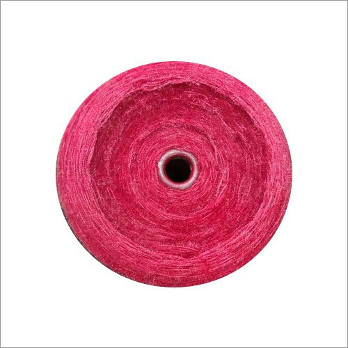 Baby Soft Polyester Yarn - 100% Polyester Material,  Dyed Red Color | Ideal for Embroidering, Specification Pattern Dyed Material in Roll Packaging