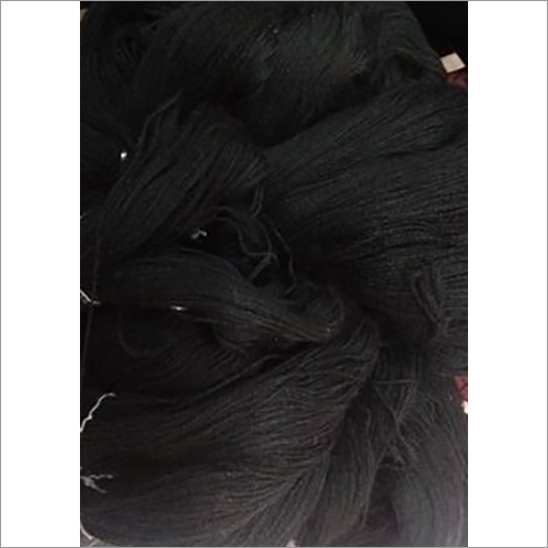2/32 Black Acrylic Yarn - 2 Ply, Dyed Pattern Yarn | Plain Style, Ideal for Embroidering and Knitting