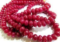 Natural Ruby Quartz Rondelle Faceted