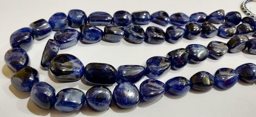 Natural Blue Sapphire Plain Smooth Nugget Tumbled Shape