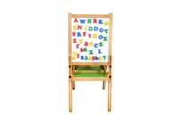 Kidken Wooden Easel Board for Kids | 2 in 1 Magnetic White & Black Easel Board | Height adjustable easel board for 4 to 12year kids