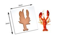 Kidken Montessori Lobster Puzzle | Wooden Pegged Lobster Puzzle for 2+ year Kids | Early Educational Toy Gift