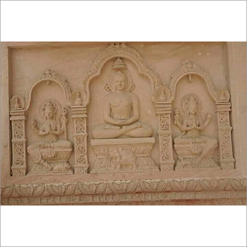Sandstone Wall Statues