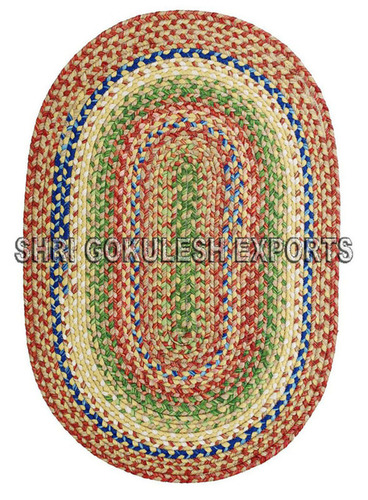 Cotton Braided Indian Handwoven Decorative Carpets