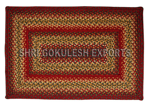 Indian Natural Handmade Pure Cotton Braided Carpets