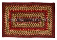 Indian Natural Handmade Pure Cotton Braided Carpets