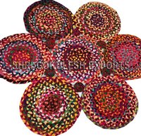 100% Cotton Indian Handmade Braided Floor Carpets