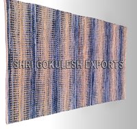 Hot Sale Indian Handwoven Cotton Denim Floor Carpets