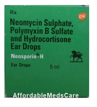 Generic Cortisporin Otic Solution Ingredients: Polymyxin B (10000Iu/Gm) + Neomycin (3400Iu/Gm)