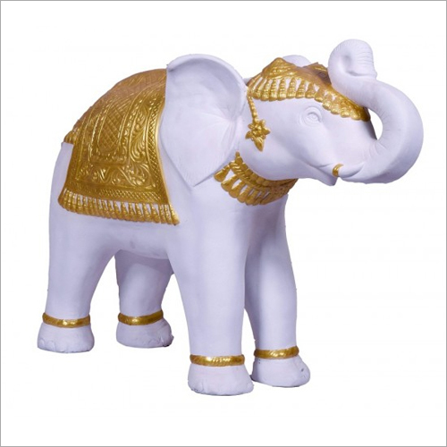 FRP Designer Trunk Up Elephant Statue