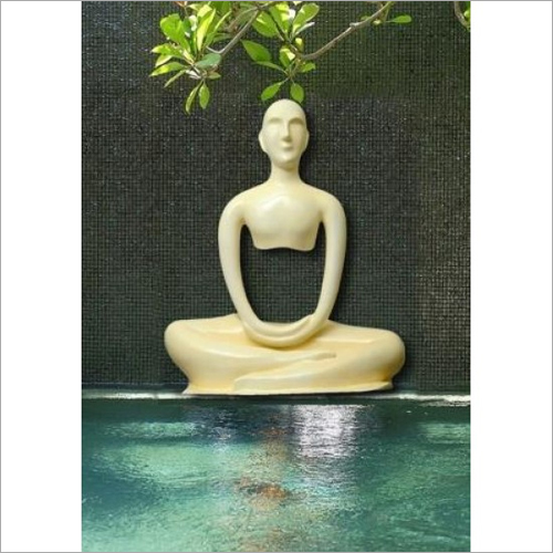FRP Modern Yoga Statue In Meditation Position