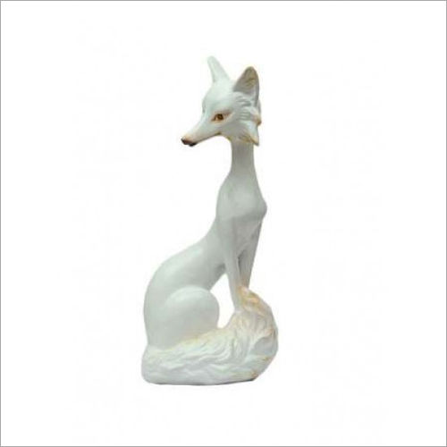 FRP White Fox Showpiece