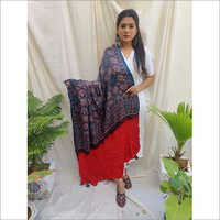 Ajrakh With Bandhni Pure Gajji Silk Dupatta
