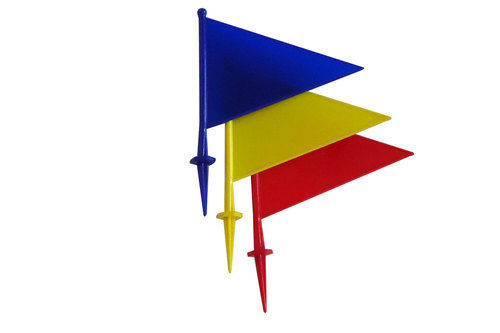 All Colors Available Plastic Boundary Flag