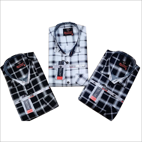 Mens Casual Check Shirt